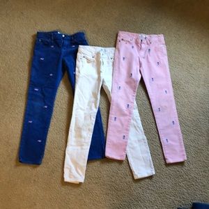 Vineyard vines pants- 3 pairs- girls size 8
